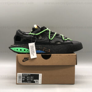 Off-White x Nike Blazer Low – “Black Electro Green”