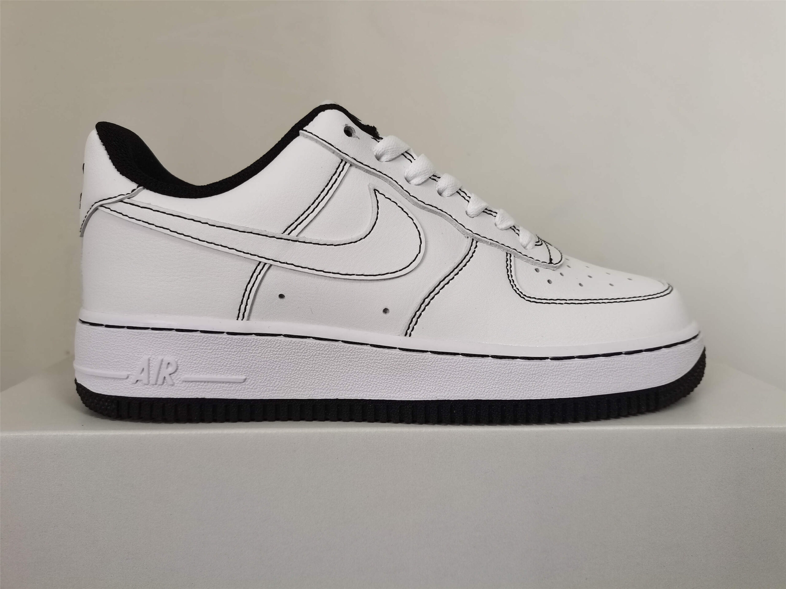 NIKE AIR FORCE 1 LOW CONTRAST STITCH – “WHITE”